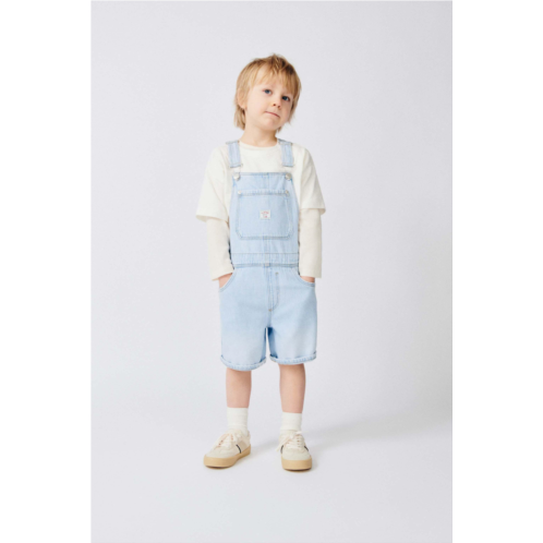Zara BUCKLED LABEL OVERALL SHORTS
