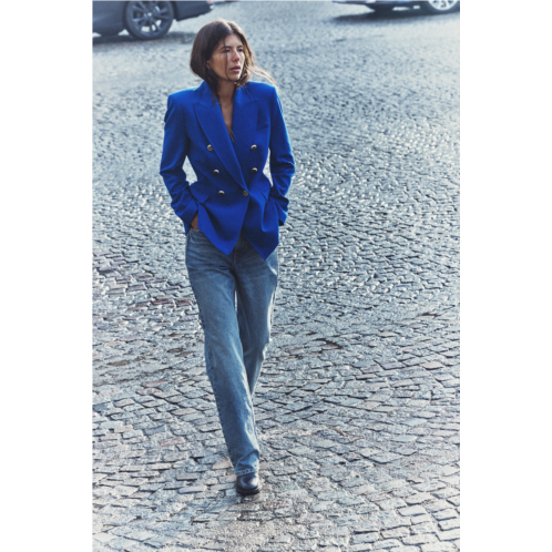 Zara HIGH-WAISTED FULL LENGTH Z1975 STRAIGHT LEG JEANS