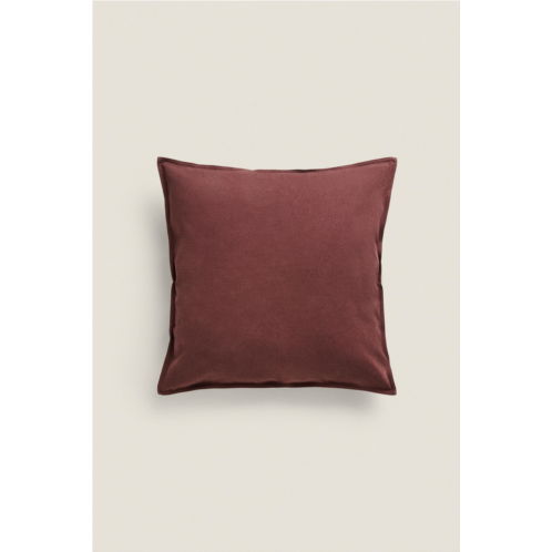 Zara BACKSTITCHED THROW PILLOW COVER