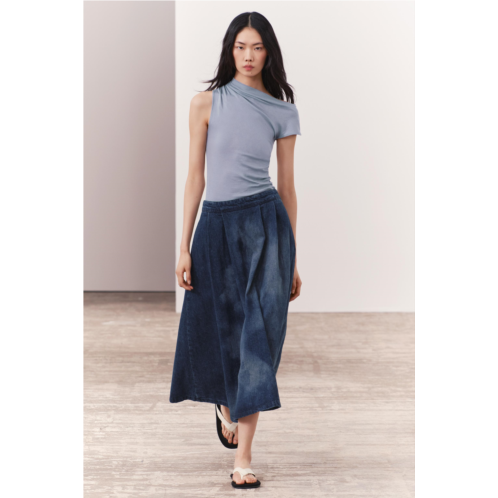 Zara DELICATE RUCHED T-SHIRT