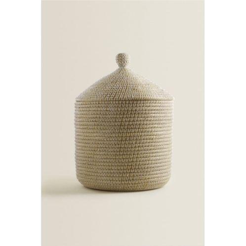 Zara ROUND BASKET WITH LID