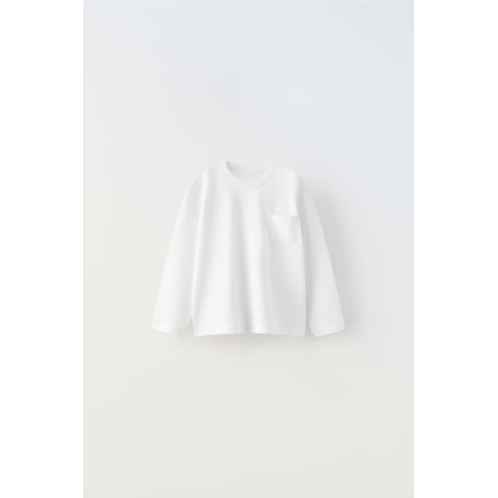 Zara PLAIN POCKET T-SHIRT