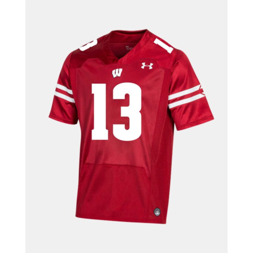 Underarmour Mens UA ArmourFuse Wisconsin Football NIL Replica Jersey