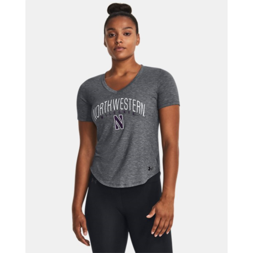 Underarmour Womens UA Breezy Jersey Collegiate V-Neck T-Shirt