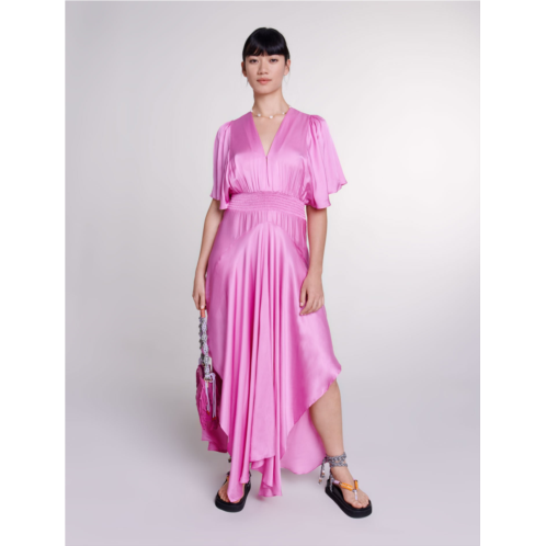 Maje Satin-look maxi dress