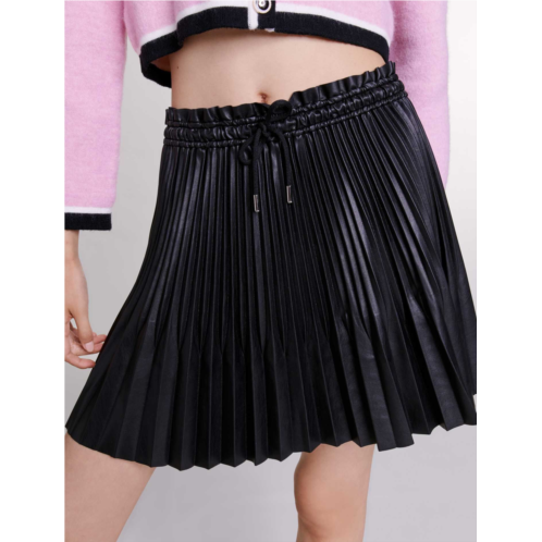 Maje Short pleated skirt