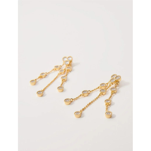 Maje Gold-plated recycled brass earrings