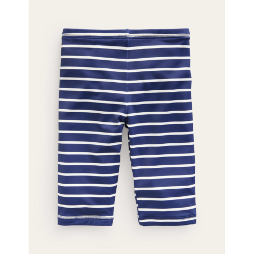 Boden Sun Safe Shorts - College Blue/White