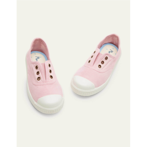 Boden Laceless Canvas Pull-ons - Pink