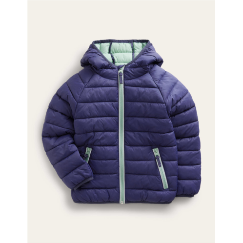 Boden Pack-away Padded Jacket - Navy