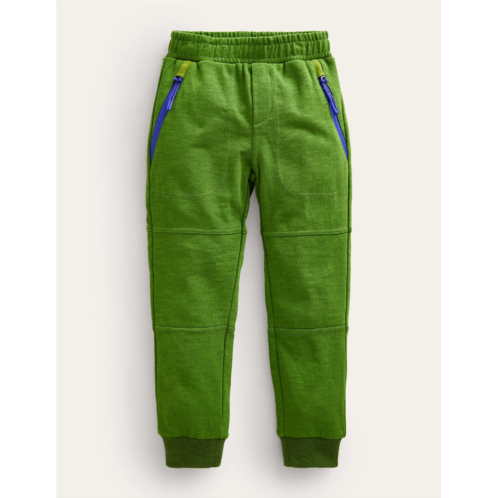 Boden Reinforced Knee Joggers - Pea Green