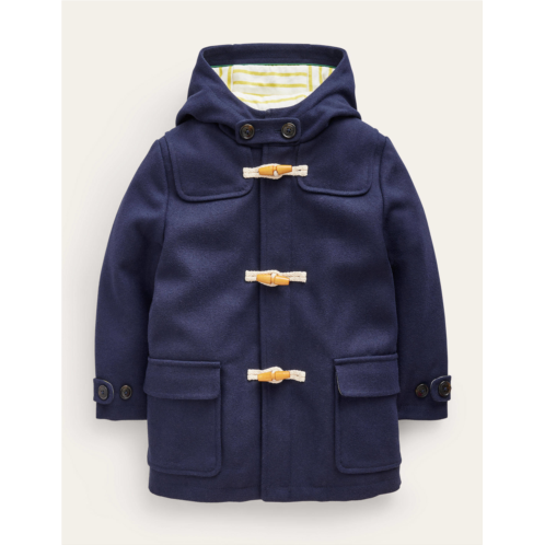 Boden Hooded Duffle Coat - French Navy