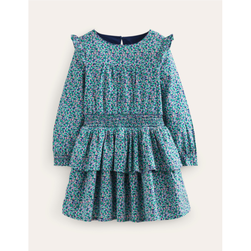 Boden Frill Cotton Dress - Ditsy Floral