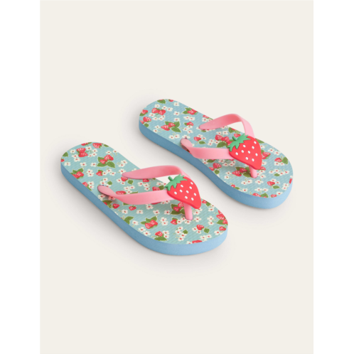 Boden Flip Flops - Strawberry Floral