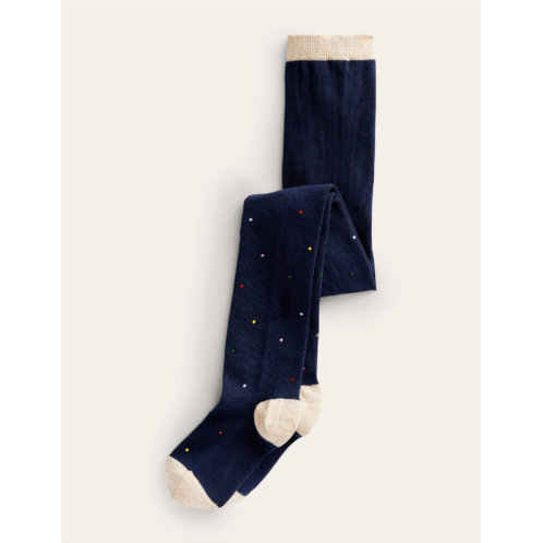 Boden Twinkle Tights - College Navy