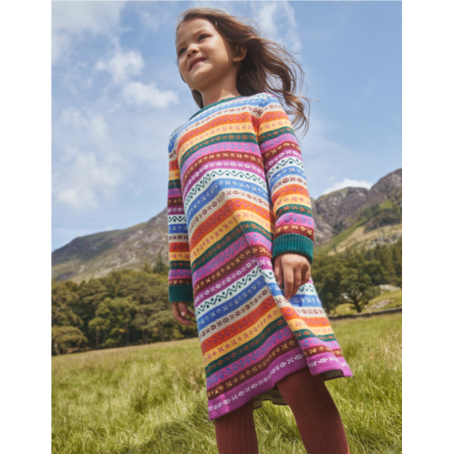 Boden Fair Isle Sweater Dress - Multi Fair Isle