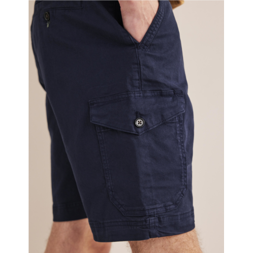 Boden Garment Dye Cargo Shorts - French Navy