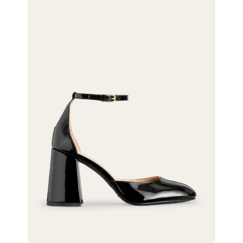Boden Patent-Leather Court Shoes - Black Patent