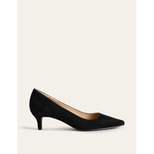 Boden Lara Low-Heeled Court Shoes - Black