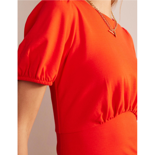 Boden Nancy Ponte Midi Dress - Fiesta Orange