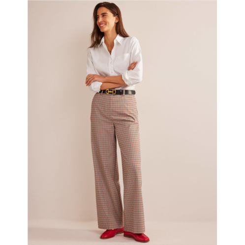 Boden Westbourne Wide-Leg Pants - Check