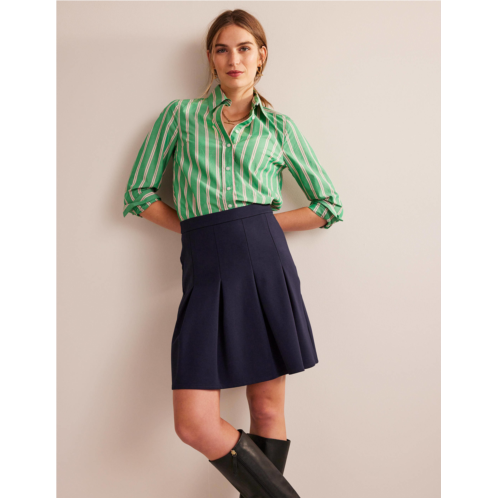 Boden Flippy Ponte Mini Skirt - Navy
