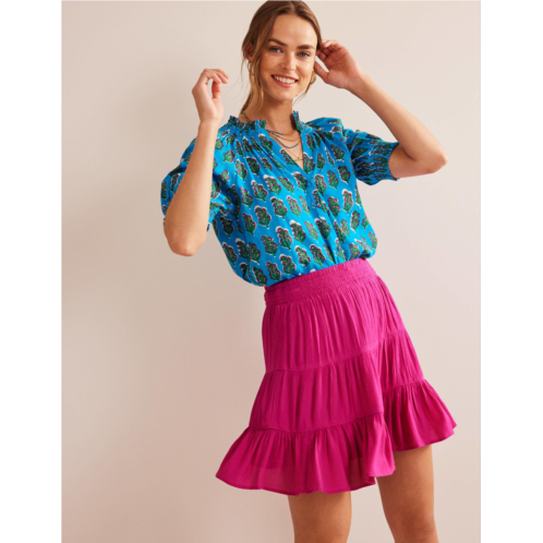 Boden Vacation Mini Skirt - PHLOX PINK