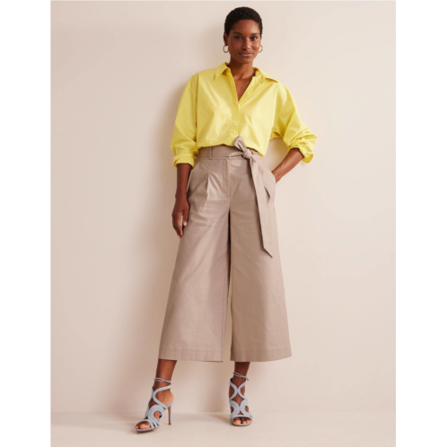 Boden Belted Wide Leg Crop Pants - Rope