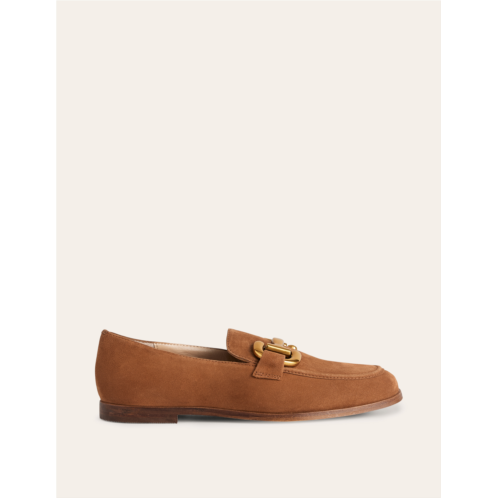 Boden Iris Snaffle Loafers - Ginger Snap Suede