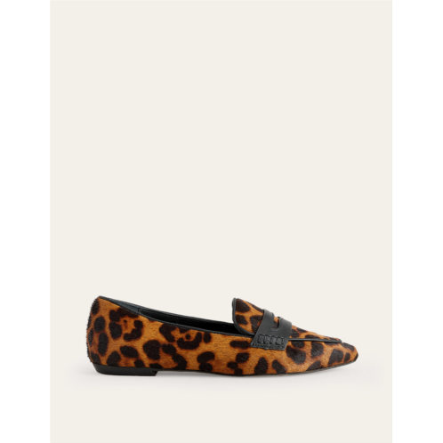 Boden Pointed Loafers - Classic Leopard
