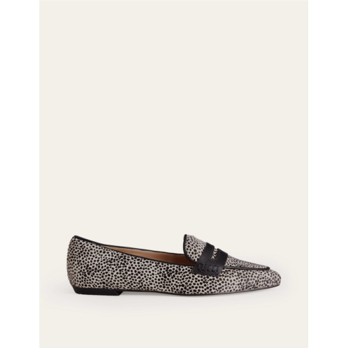 Boden Pointed Loafers - Micro Dalmation