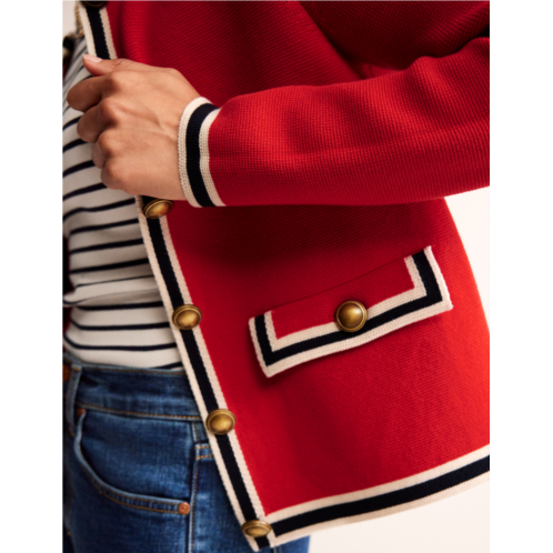 Boden Holly Knitted Jacket - Hot Pepper Red