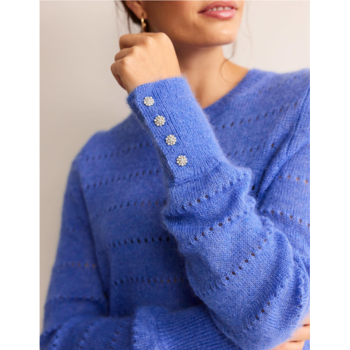 Boden Fluffy Textured Sweater - Meadow Spring