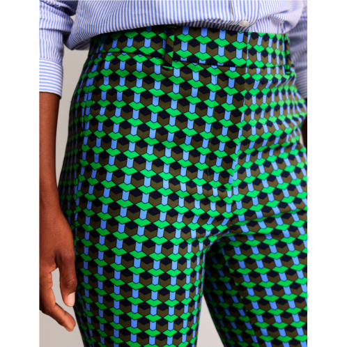 Boden Highgate Printed Pants - Bright Green, Terrace Geo