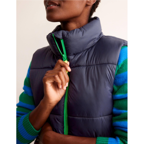 Boden Fife Quilted Vest - Navy