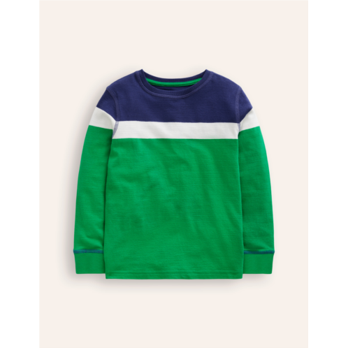 Boden Textured T-Shirt - Highland Green Multi