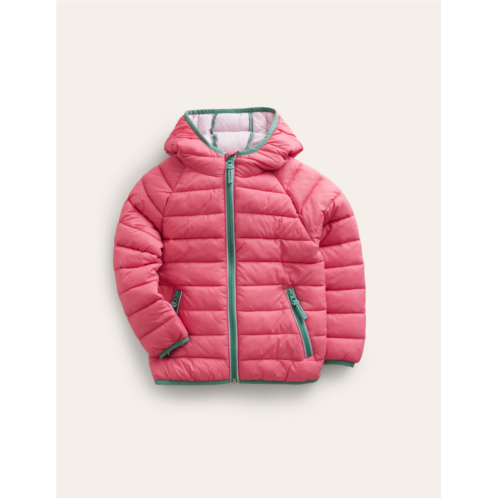 Boden Pack-Away Padded Jacket - Rose Pink