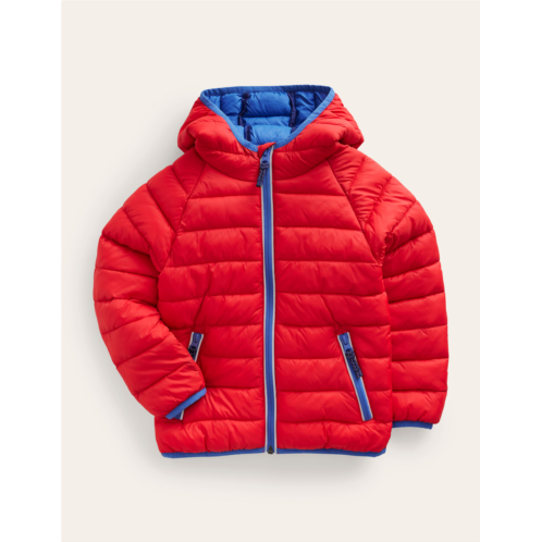 Boden Pack-Away Padded Jacket - Red