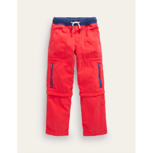 Boden Zip-off Techno Pants - Firecracker Red