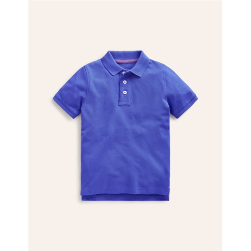 Boden Pique Polo Shirt - Blue Heron