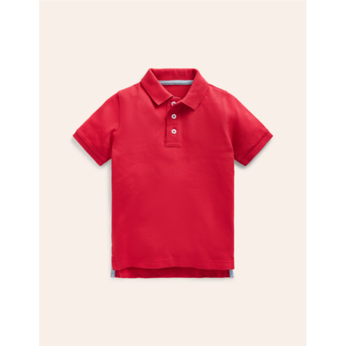 Boden Pique Polo Shirt - Rockabilly Red