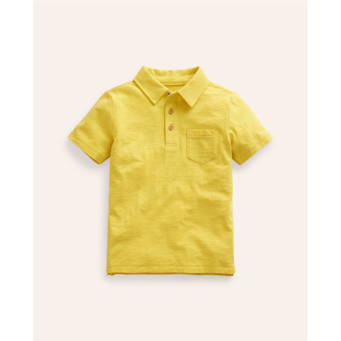 Boden Slubbed-Jersey Polo Shirt - Lemon Yellow