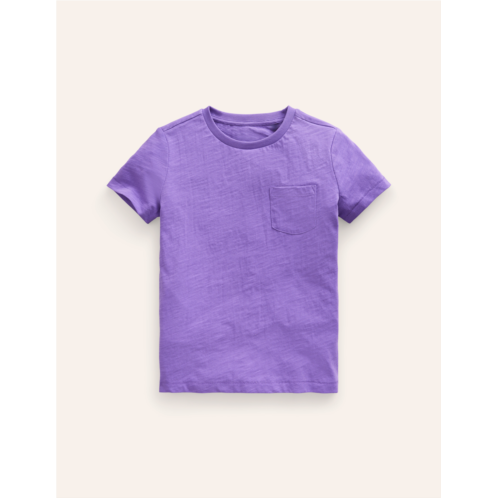 Boden Washed Slub T-shirt - Crocus Purple