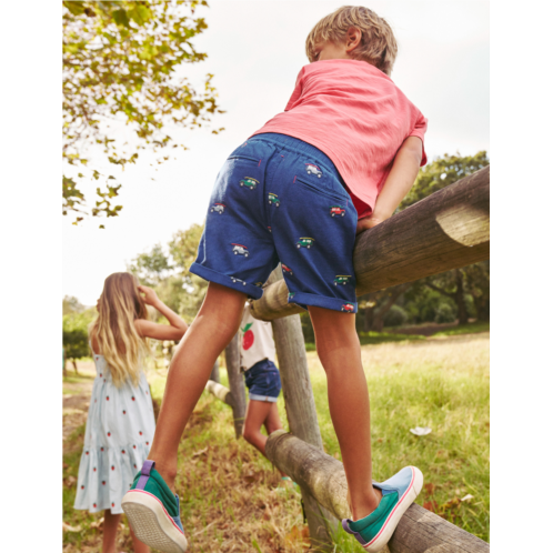 Boden Smart Roll Up Shorts - Sapphire Blue Jeep