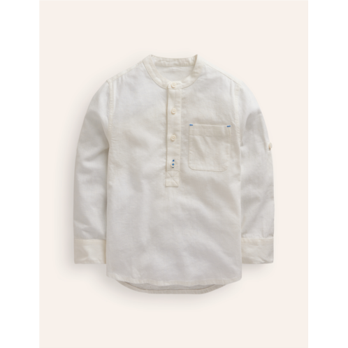 Boden Grandad Shirt - White