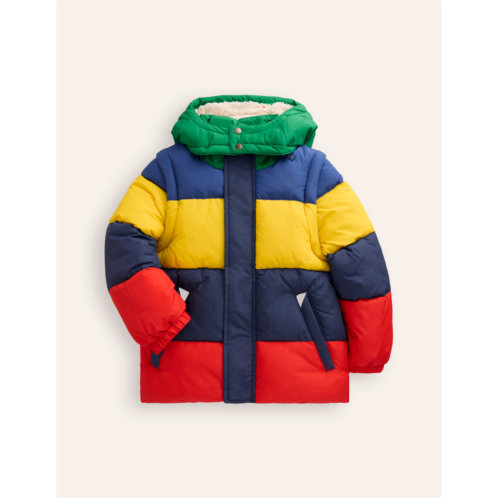 Boden 2-in-1 Puffer Coat - Multi Stripe