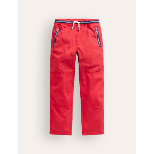 Boden Cosy Lined Trousers - Poppy Red