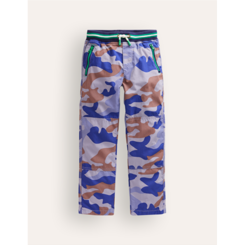 Boden Adventure Cosy Lined Trousers - Blue Camo