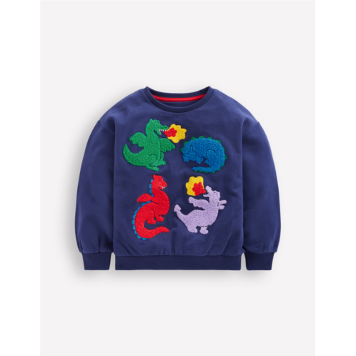 Boden Fun Sweatshirt - Starboard Blue Dragons