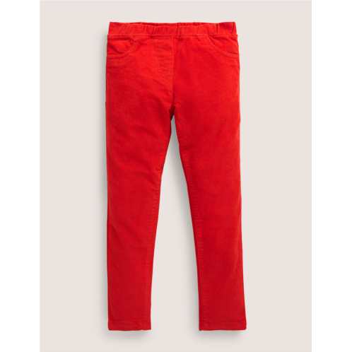 Boden Cord Leggings - Strawberry Tart Red